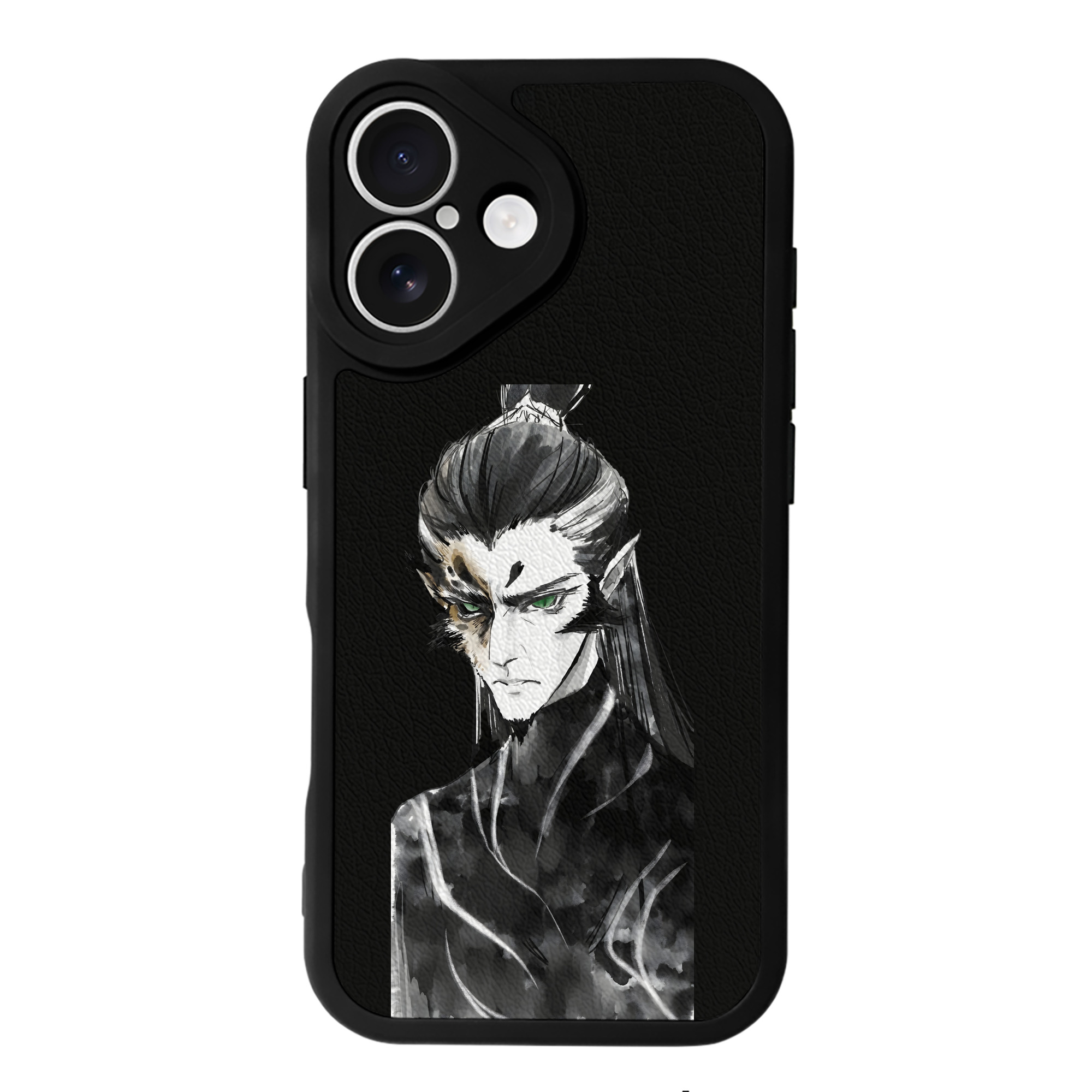 （画像用） Ne Zha 2 ナタ 魔童の大暴れ 【iPhone 16シリーズ対応】シリコンスマホケース（レザー調） 材質：シリコン